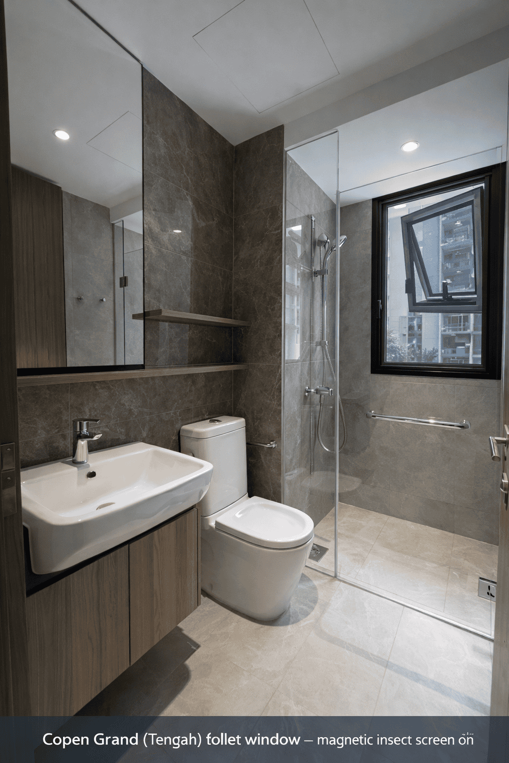 bathroom toilet window insect screen